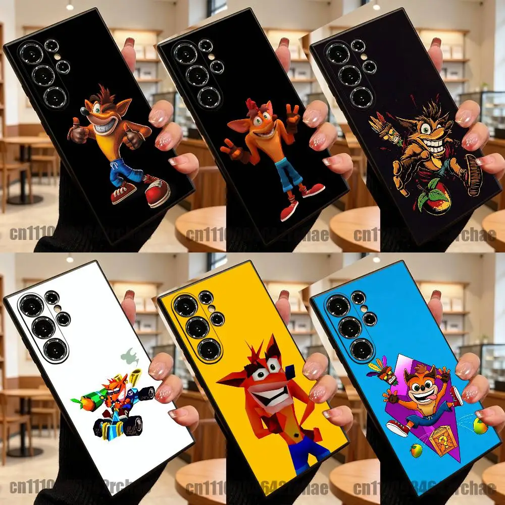For Game C-Crash B-Bandicoot Phone Case Samsung S22,S24,S20,S25,S23,S30,S26,Ultra,Plus,5G ,Fe,Lite Tpu Cover
