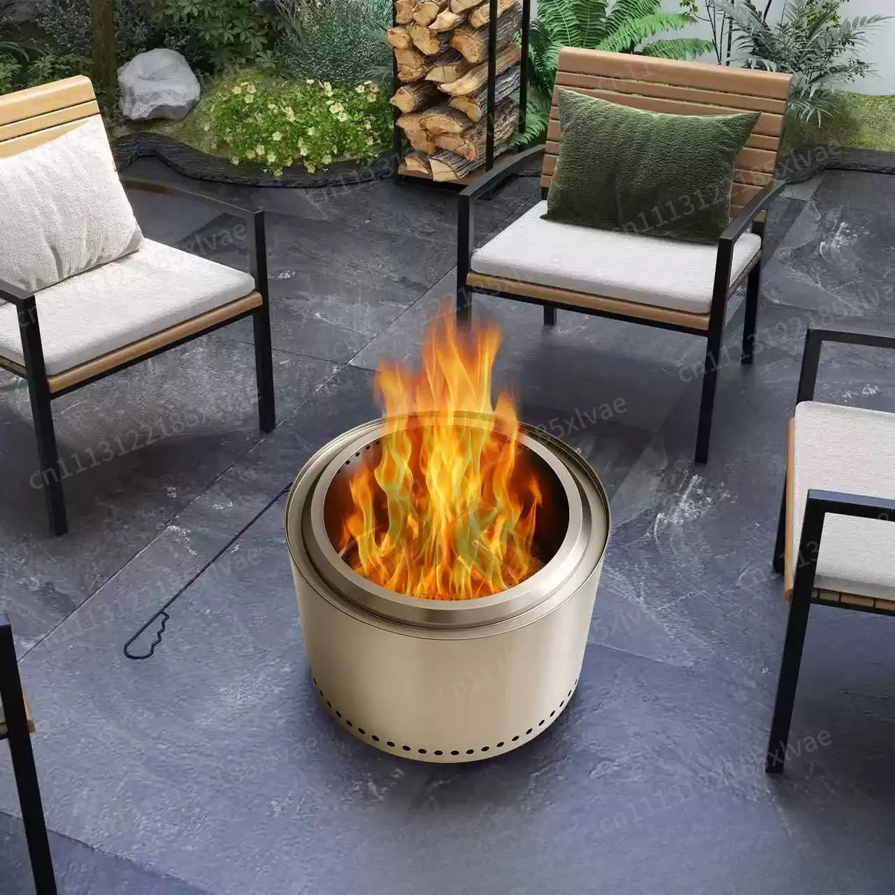 Large Stainless Steel Smokeles - Outdoor Camping Wood Burning Stove ulasan dan harga