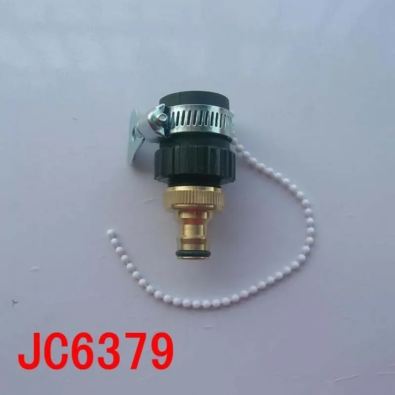 Stainless Steel Hose Clamp Nipple Universal Connectors Garden Quick Connector Water Gun Water Pipe Interface with Bead Chain