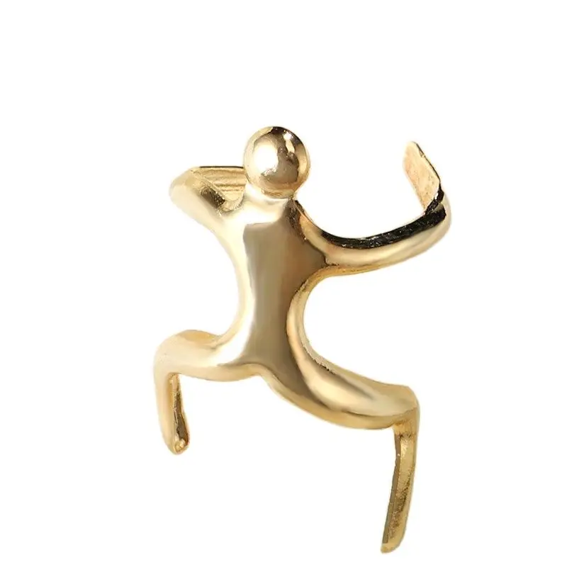 1 Pcs Figure Shaped Ear Clip Climbing Climber Ear Cuff Non Pierced Wrap Men Women Frog Cartilage Earrings