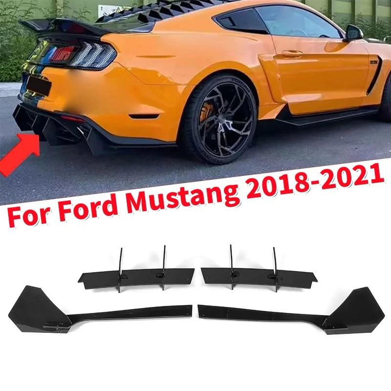 

Накладка-диффузор на задний бампер для Ford Mustang 2018-2021