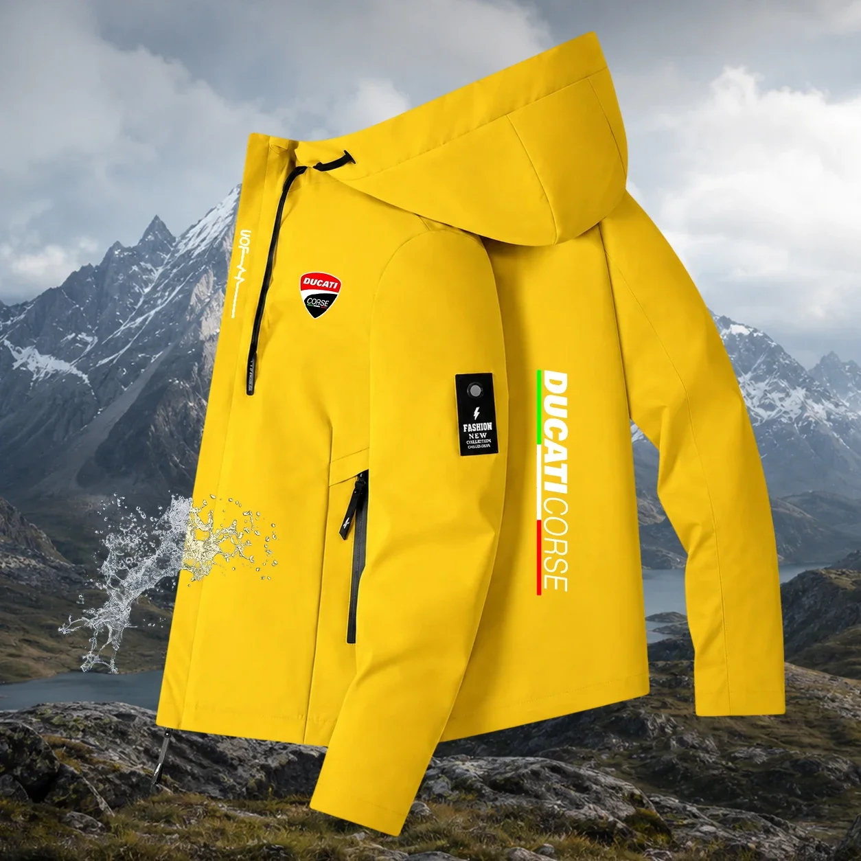 Men's 2026 High-quality Windproof Hooded Jacket Sports Jacket Outdoor Training Running Top Casual Streetwear