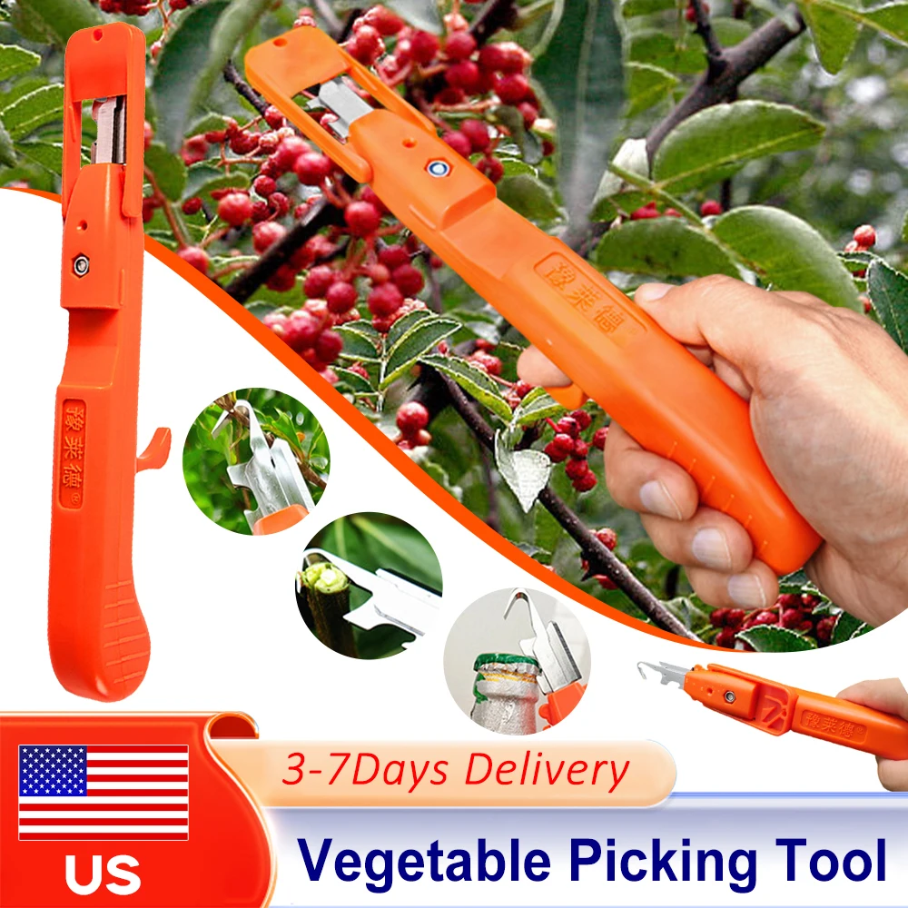 

Многофункциональные эргономичные ножницы для сбора мелких фруктов и обрезки перца, цветов и веток, с дизайном в виде ножа для большого пальца, для садового урожая и обрезки