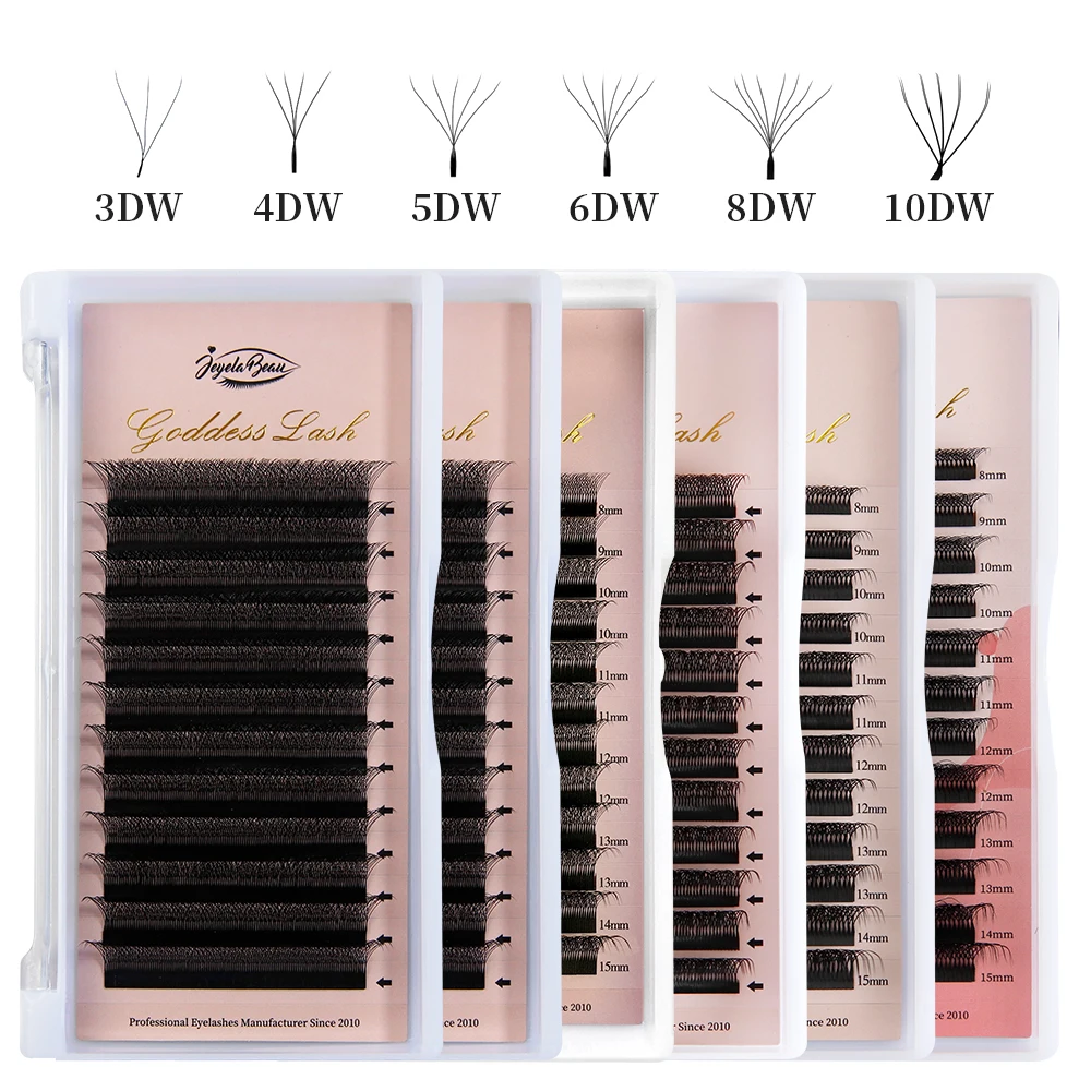 

Goddess YY W Shaped Lashes 2D 3D 4D 5D 6D 7D 8D Automatic Flowering Premade Fans Eyelashes Extensions Natural Individual Lashes