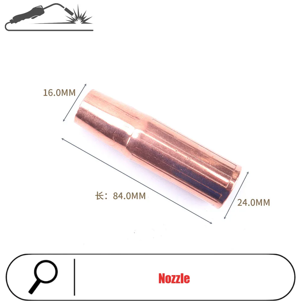 welding torch assembly protective cover, conductive nozzle holder, copper dual-gas shielded welding torch accessoriesTweco-300A