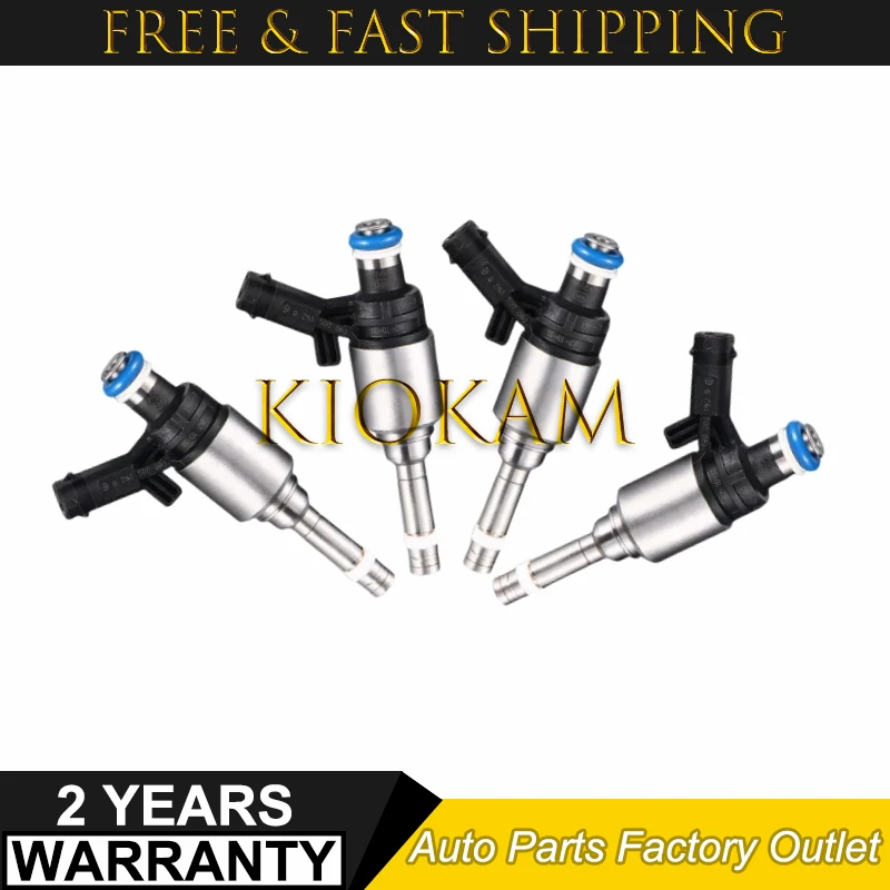 

4pcs 06H906036G Fuel Injector for A4 A3 A5 TT T5 Eos CC Beetle CC EOS Passat Cc Tiguan Jetta 06H906036H 0261500076 0261500162