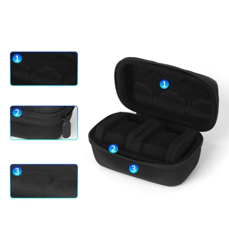 Portable Watch Storage Box Water Proof Unique Zipper Travel Carrying Case Coin Storage Bag for Smartwatch Wristwatch Box