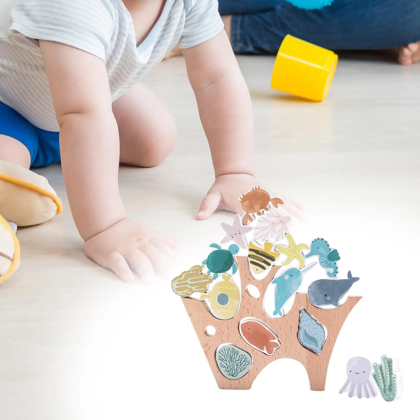 Animal Building Blocks Wood Stacking Toys for Party Preschool Teaching Aids
