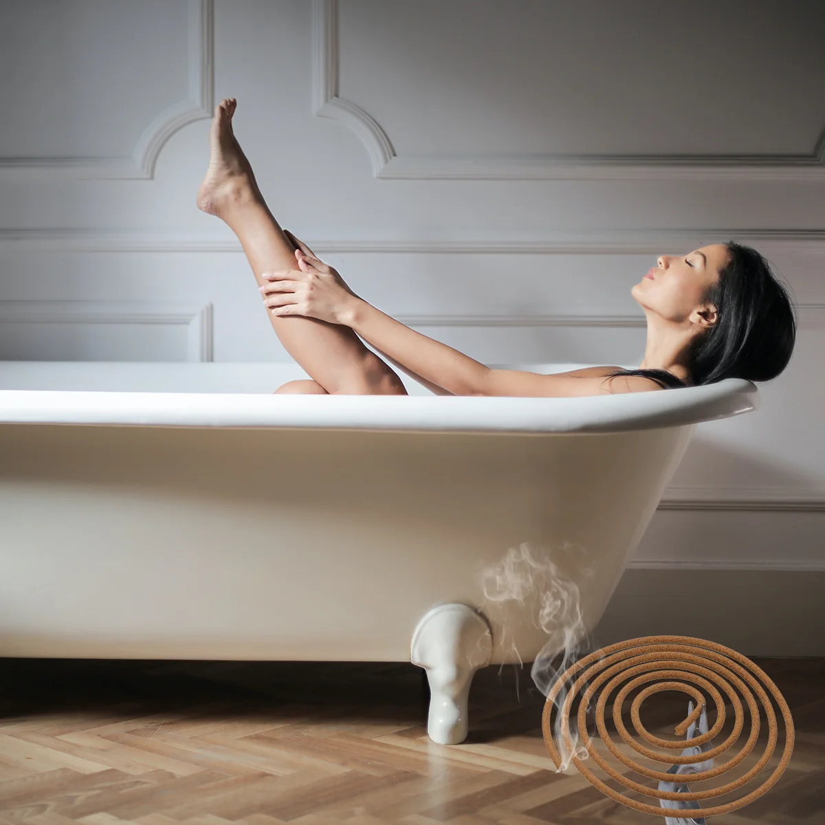 

1 Box Sandalwood Coils Incense Natural Spiral Aroma For Home Office Meditation Room Air Freshener Sleep Aid Indoor Aromatherapy