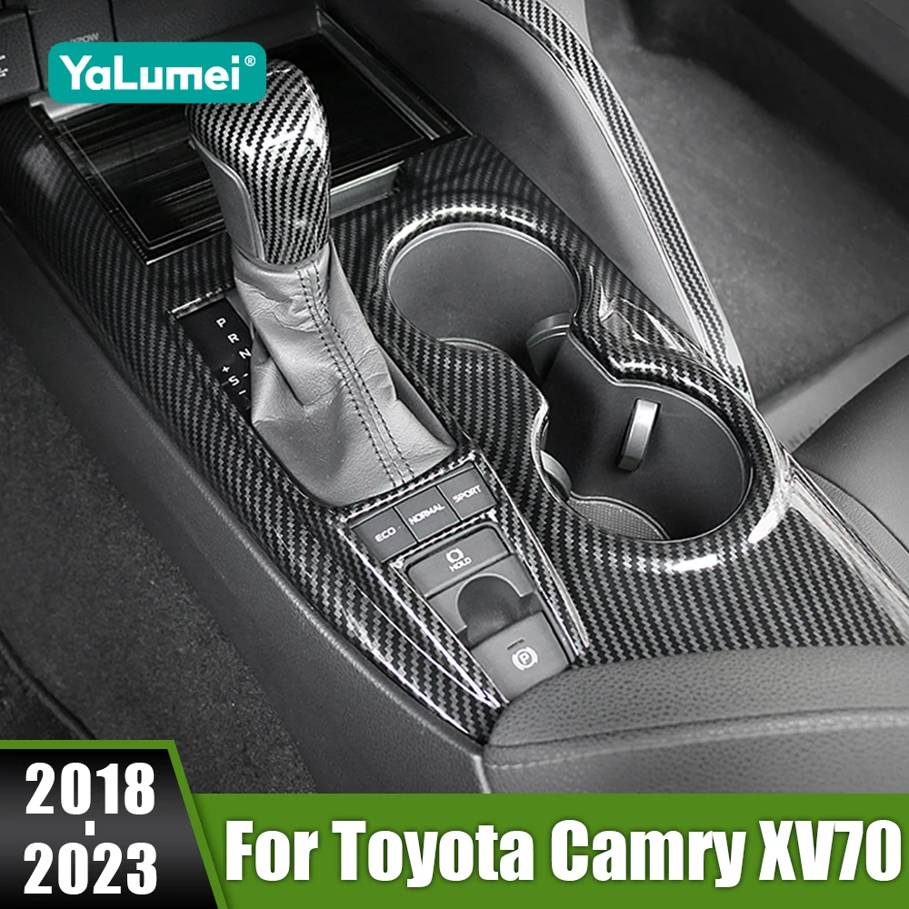 

For Toyota Camry XV70 70 2018 2019 2020 2021 2022 2023 ABS Car Gear Shift Box Cover Trim Panel Frame Trim Sticker Accessories