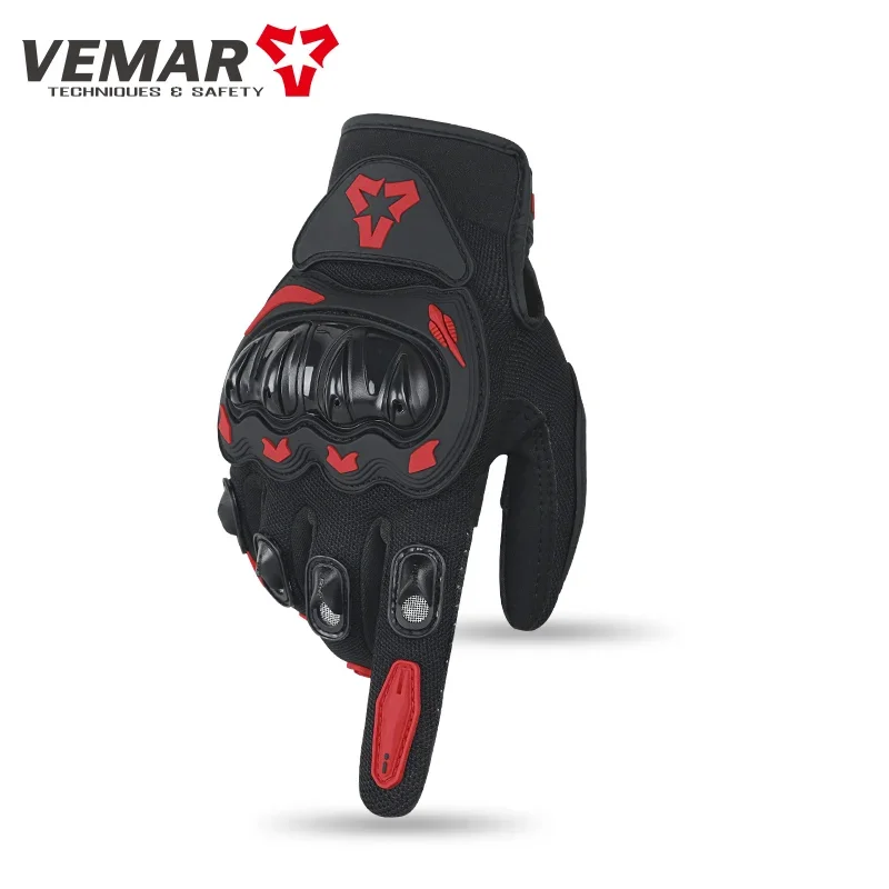 

VEMAR Summer Motorcycle Gloves - Breathable Urban Cycling Touchscreen Gloves for Men & Women