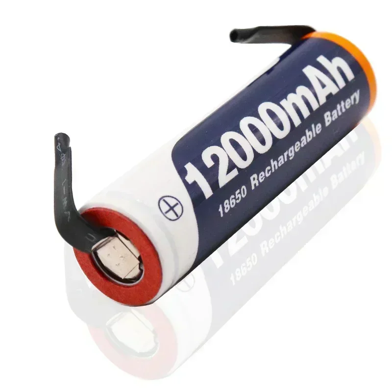 18650-Akku 3,7 V18650 12000 mAh Kapazität Lithium-Ionen-Akku für Taschenlampen-Akku + DIY