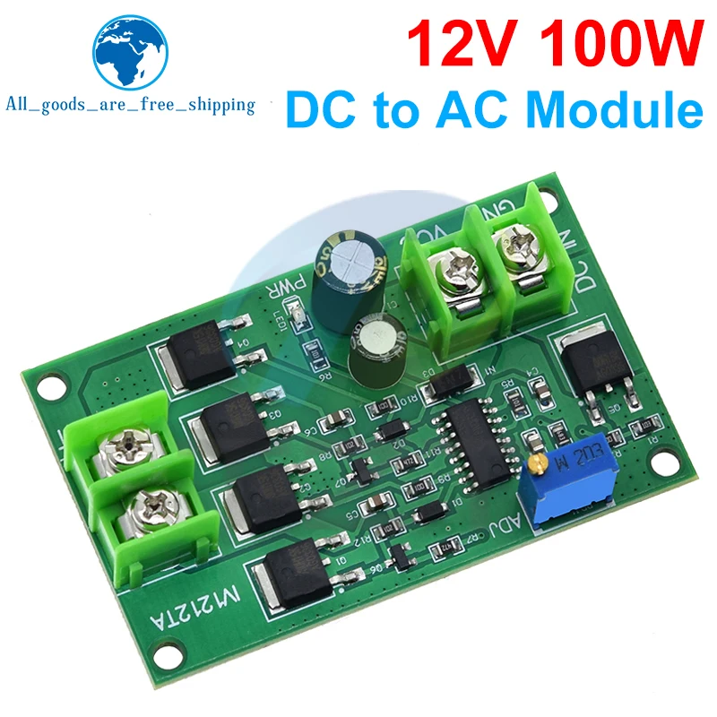 100W DC-AC Power Inverter Transformer DC 12V to AC 12V Square Wave Signal Generator Voltage Regulator Power Converter Board image 5
