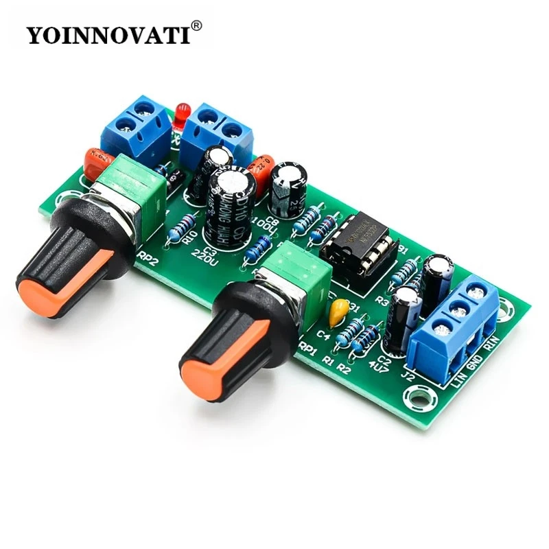 1pcs 10-24V Subwoofer Preamp Board Front Finished Board Subwoofer Preamp Board Single Power Low Pass Filter Board