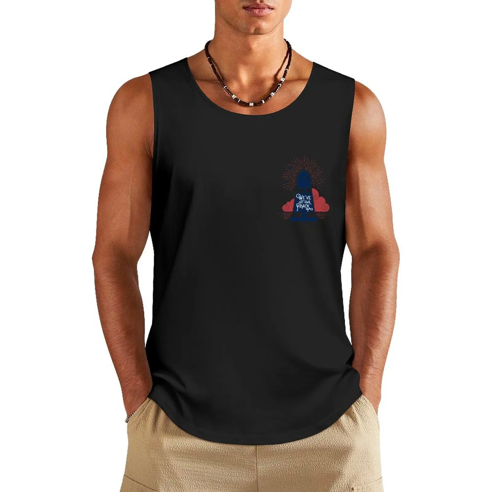 We've got your back Tank Top Sleeveless T-shirt Men's summer clothes Men's gym