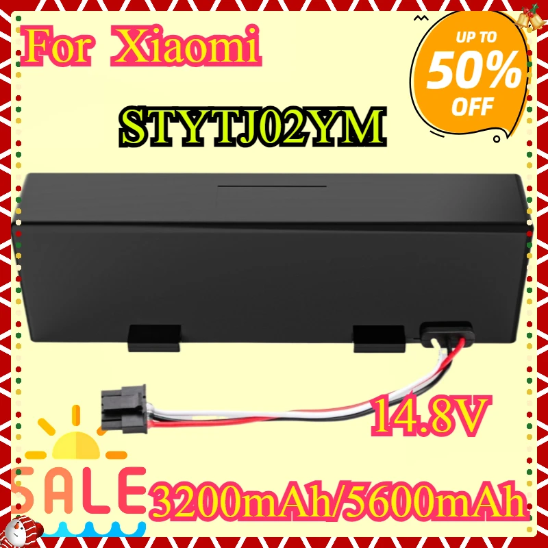 

New Replacement Battery INR18650 For Xiaomi Mijia Robot Vacuum-Mop P Mijia Sweeping Mopping Robot STYTJ02YM Battery 3200mAh