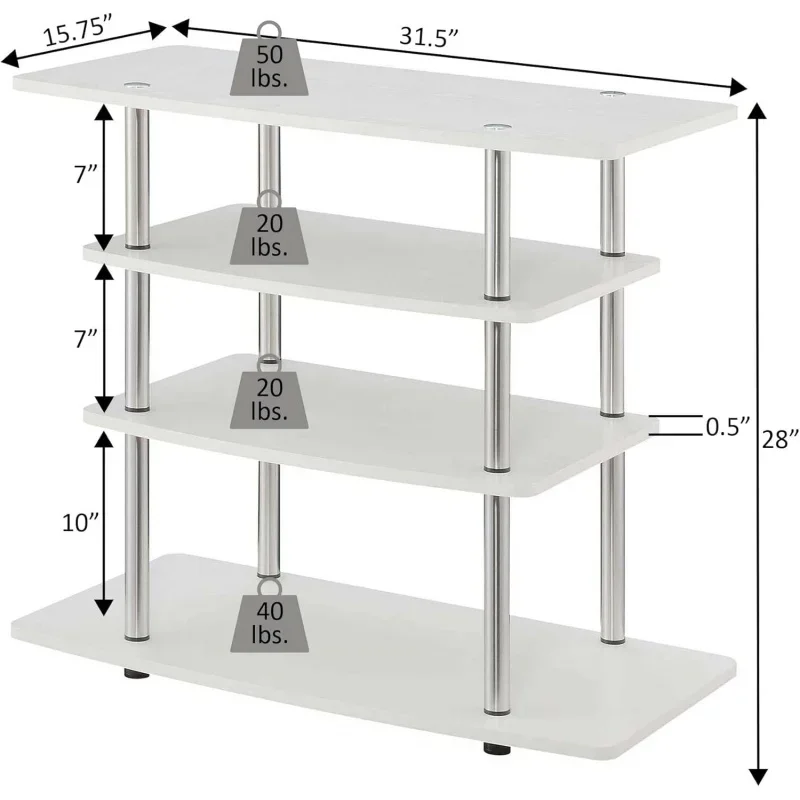 Designs2Go No Highboy Подставка под телевизор, черная