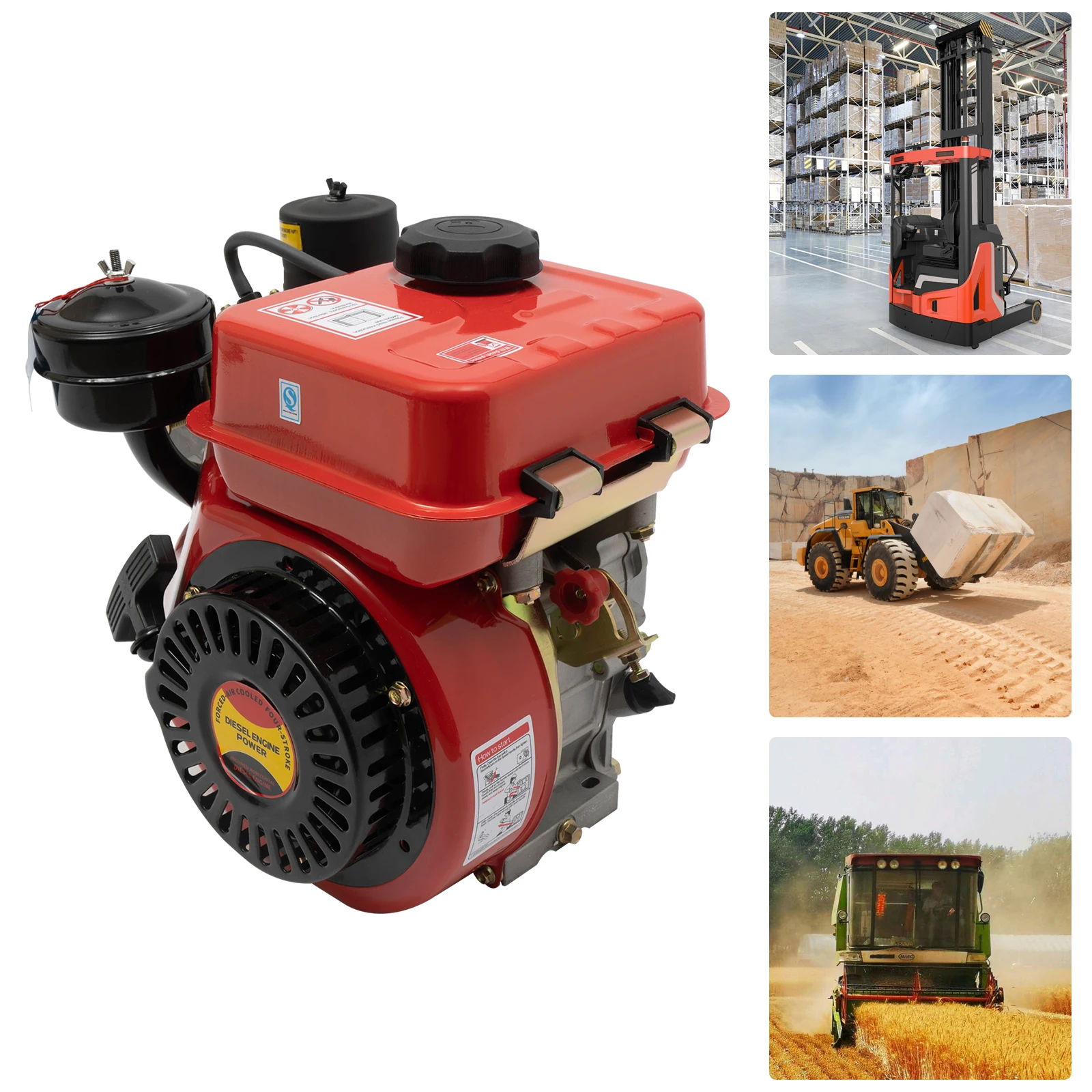 4-السكتة الدماغية 3HP محرك الديزل اليد نظام بدء الارتداد محرك الديزل محرك الديزل لعربة الذهاب ، دراجة صغيرة ، الشريحة ، جزازة العشب