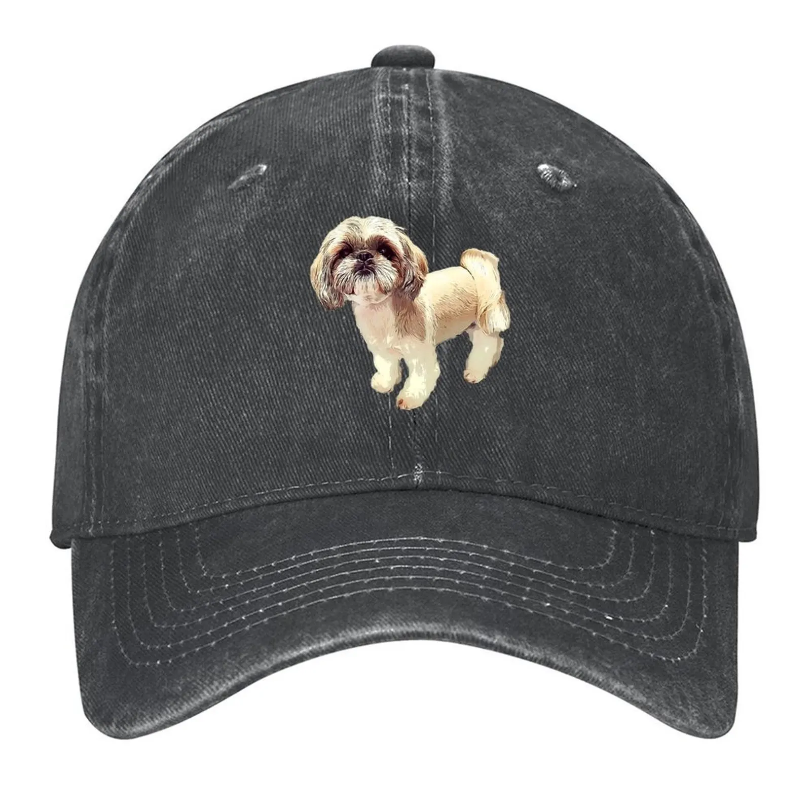 

Shih Tzu Cute Puppy Dog Gift Baseball Cap birthday Visor Beach Outing Golf Hat Women's Golf Clothing Men's