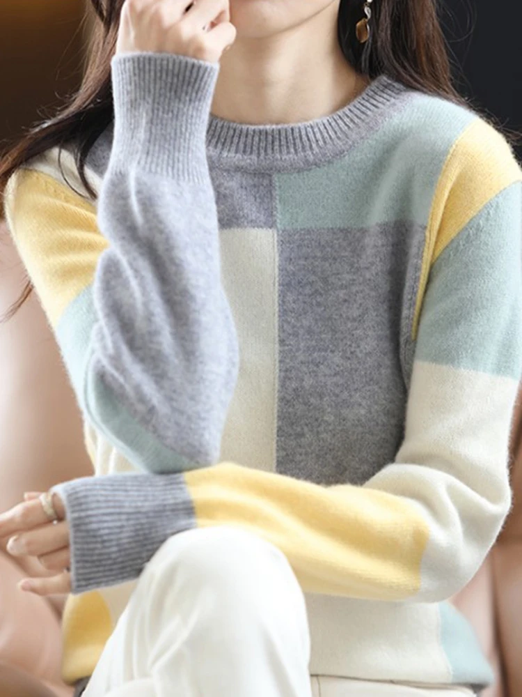 O-Neck Vrouw Truien Dames Pull Hiver Femme Chandails Frau Pullover Winter Clothes Knitted Tops Women Sweaters 2023