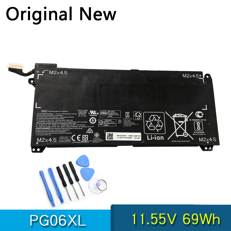 NEW Original Battery PG06XL For HP Pavilion 15-DH0006TX/dh0007TX/dh1053TX/dh0161TX HSTNN-DB9F L48431-2C1 L48497-005 TPN-C143