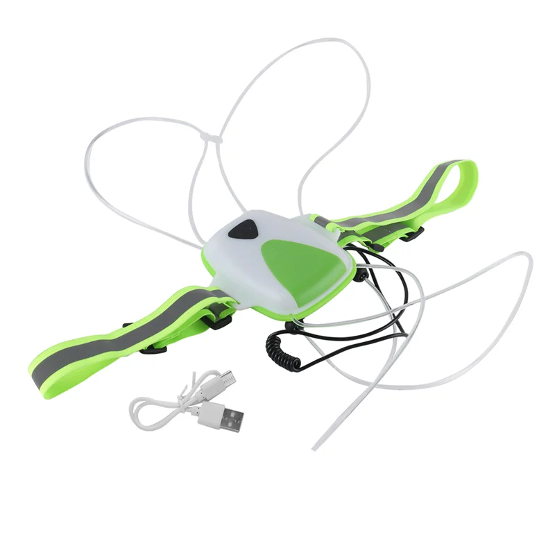 Top LED Reflective Running Vest,Multicolor Lights USB Rechargeable Reflective Gear For Men/Women Running Walking Cycling