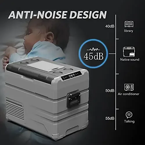 ضاغط محمول تبريد ثلاجة السيارة ثلاجة سيارة صغيرة للسفر والتخييم #4