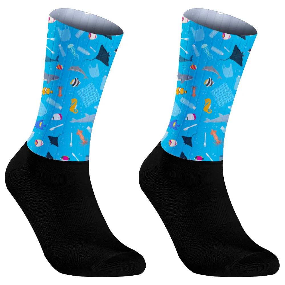 Chaussettes de compression de vélo de route Pro Mountain CamSolomon, chaussettes de course de sports de plein air, chaussettes de cyclisme VTT, haute qualité