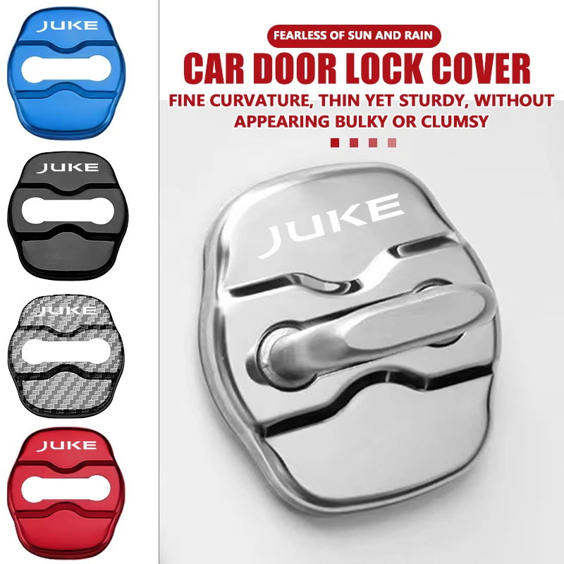 Car Door Protective Decoration Lock Cover Stickers Accessories Case For Nissan Qashqai Juke J10 J11 Pulsar Sentra Altima Patrol
