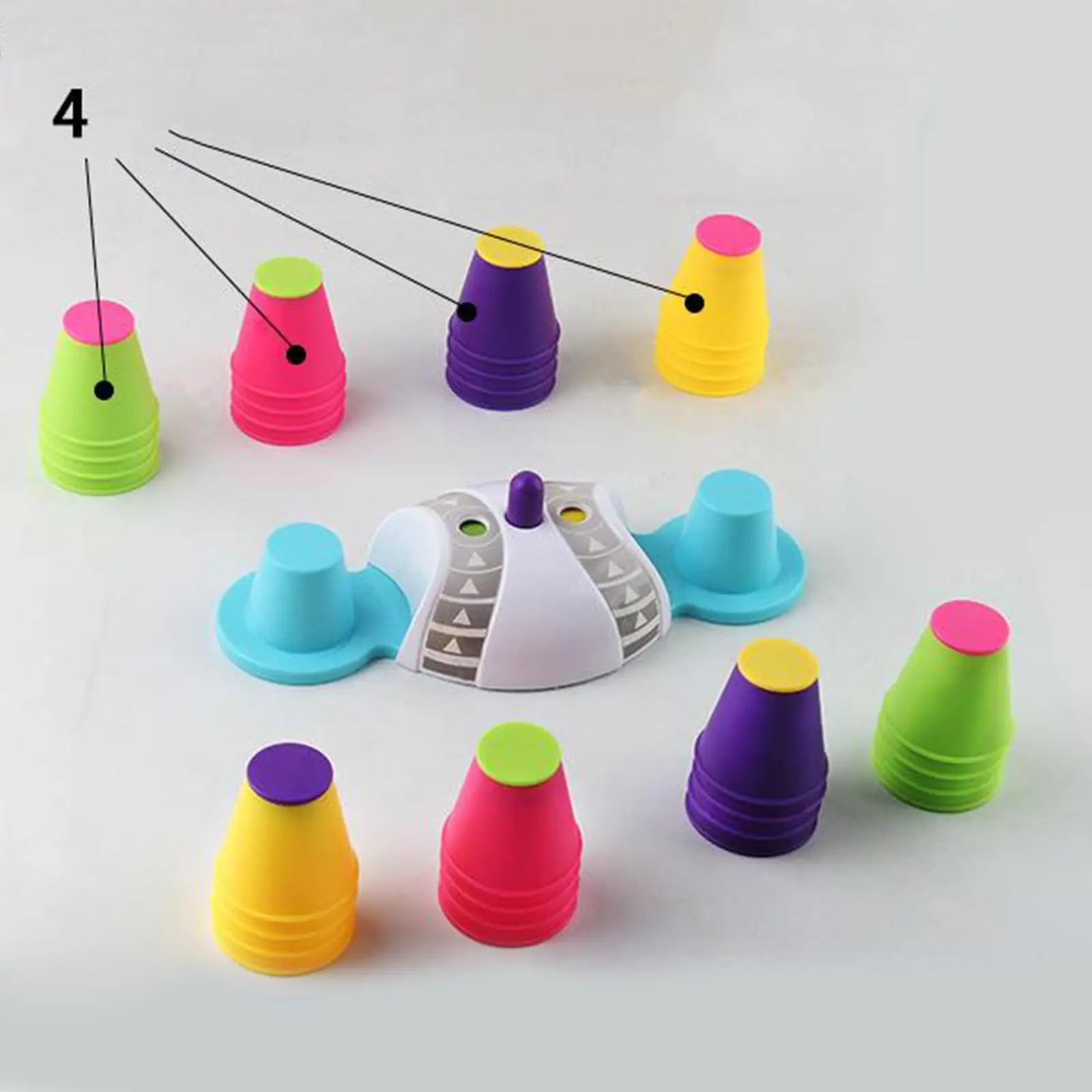 Stacking Cups – 32 – Plastic Nesting Toys – Colorful Toy Set for