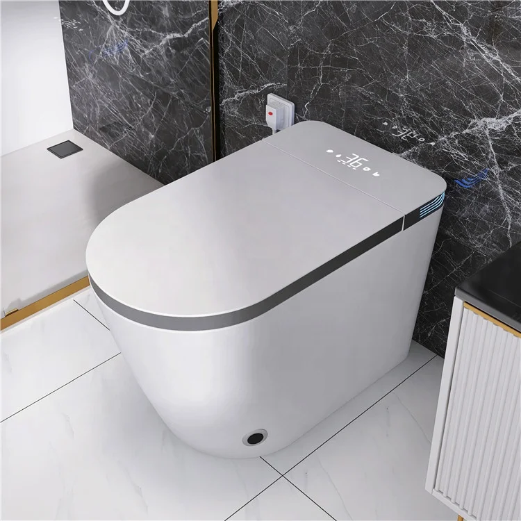 

Luxury One Piece WC Automatic Toliet Flush Soft Close Smart Intelligent Toilet