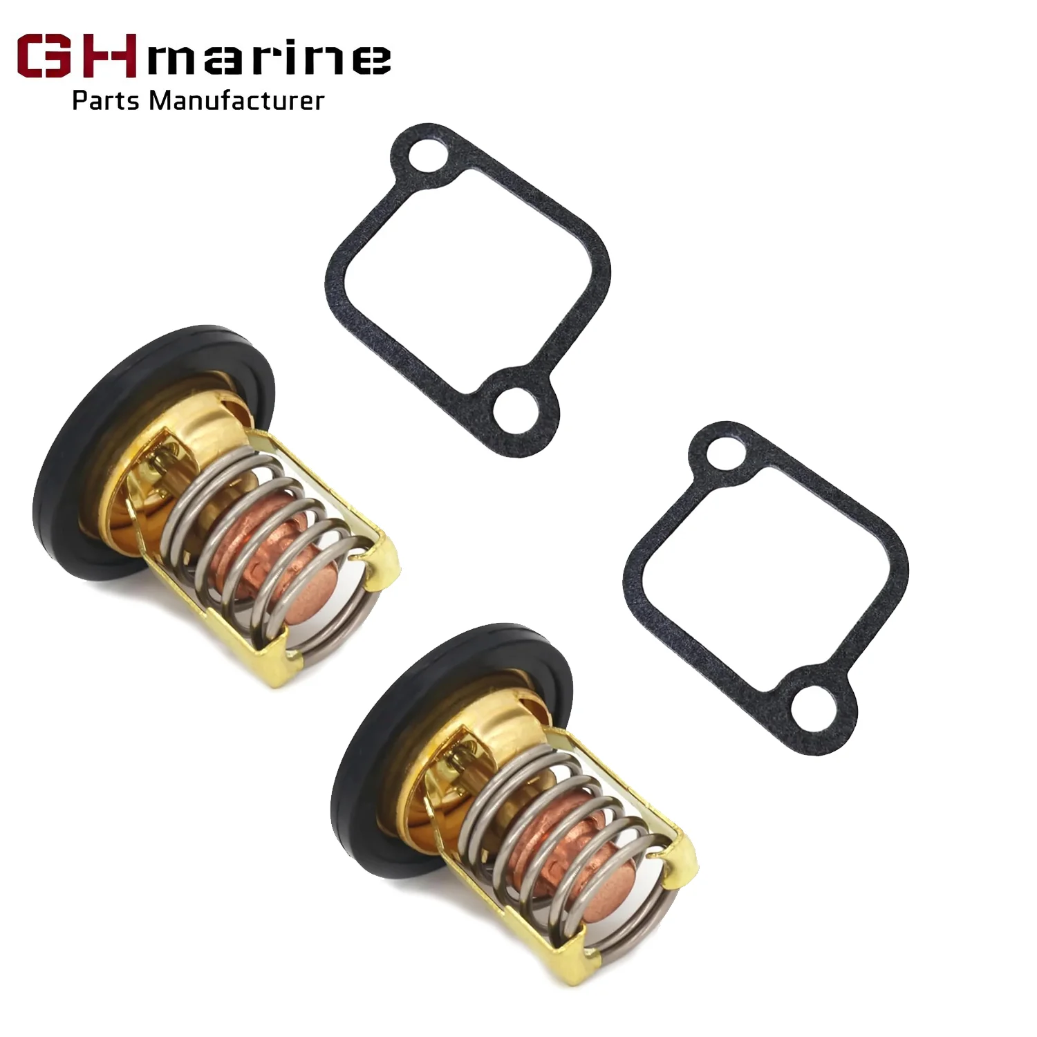 

885599003 2 pcs Outboard Thermostat with 8503181 Cover Gasket for Mercury Mariner 200-250HP 3.0L DFI EFI Outboard Motors 18-3535