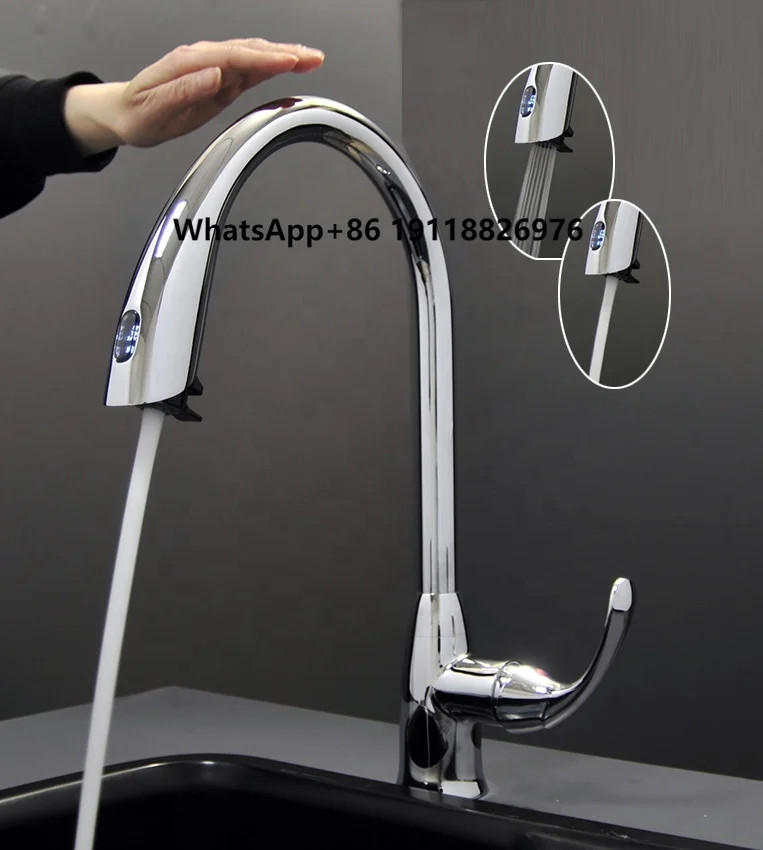 

Factory Smart Time Delay Electronic Basin Faucet Water Saving Sensor Faucet Kitchen Bathroom