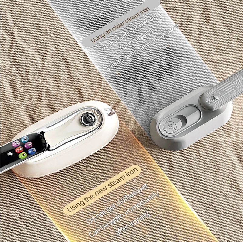 220 فولت يده البخار الحديد طوي آلة تنظيف الملابس بالبخار 1300 واط الطاقة المحمولة 6 سرعة باخرة شاشة تعمل باللمس الروتاري الكهربائية الحديد