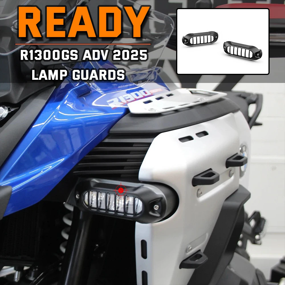 

New 2024 2025 LED Auxiliary Protection Light Motorcycle Accessories Lamp Guards For BMW R 1300 GS Adventure R1300GS ADV