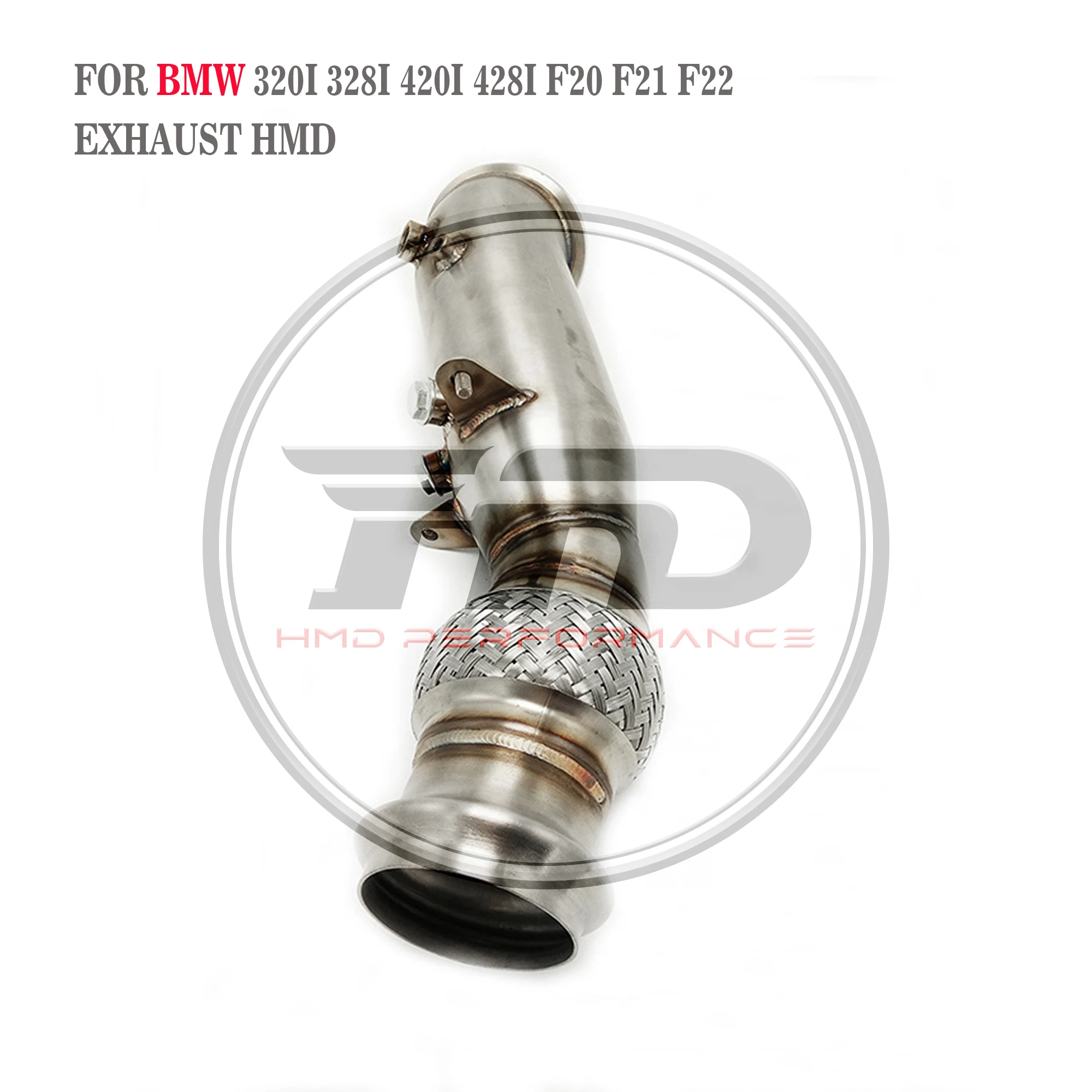 HMD Stainless Steel Exhaust System Downpipe For BMW 320i 328i 420i 428i F20 F21 F22 High Flow Performance Tuning