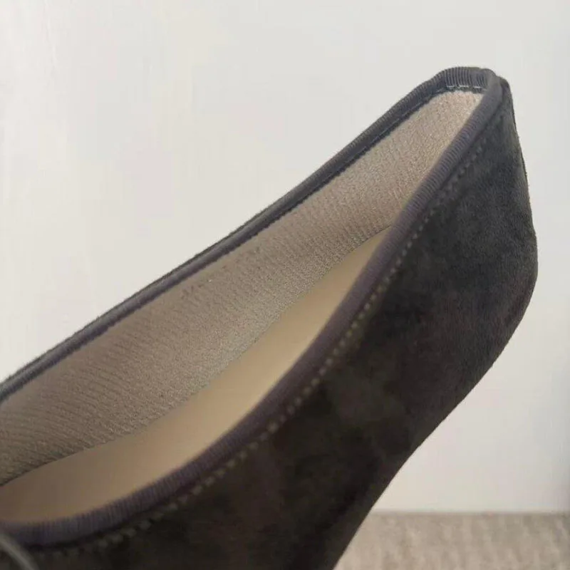 Neue Herbst-Frühlings-Damenschuhe, flache Ballerinas, weiche runde Zehenpartie, modische flache Slipper für Damen. – Detail 11