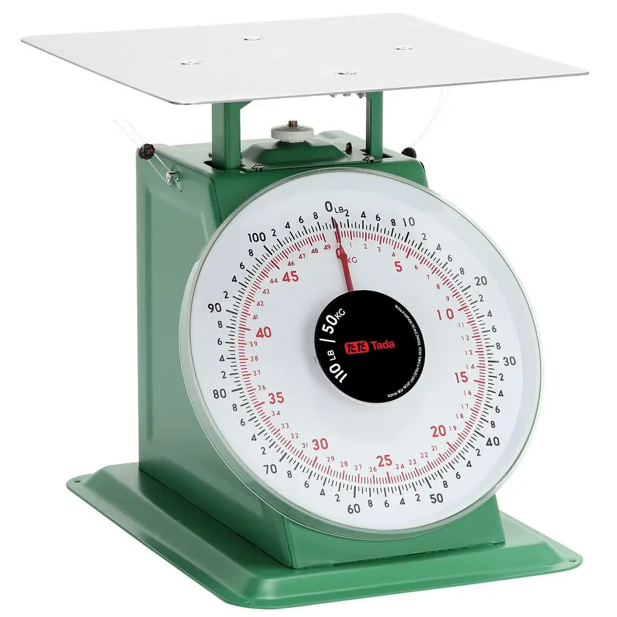 

110LBS Heavy Duty PortionControl Mechanical Kitchen and Food Scale Industrial Dial Scale with Stainless Steel Platform