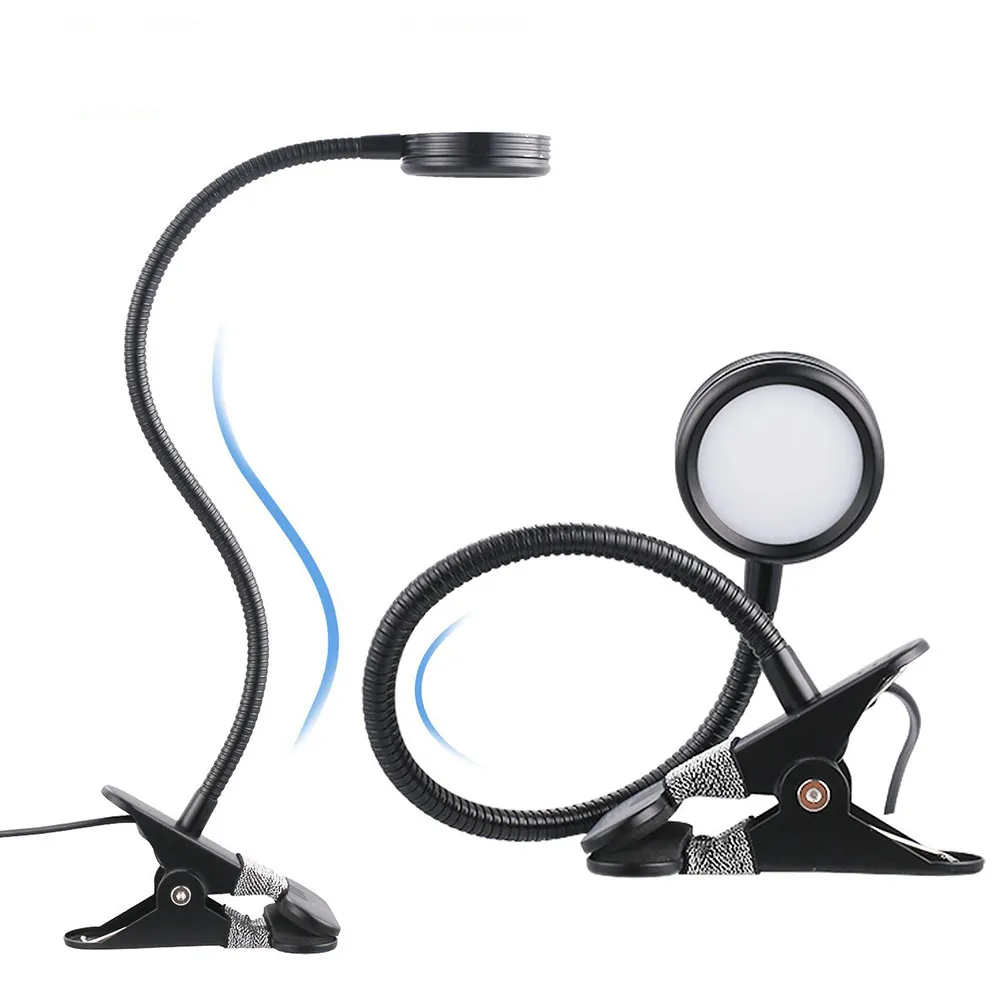 

15 Inch LED Book Light with Clip 2 Brightness Levels Adjustable Gooseneck Reading Lamp for Desk Bed Headboard