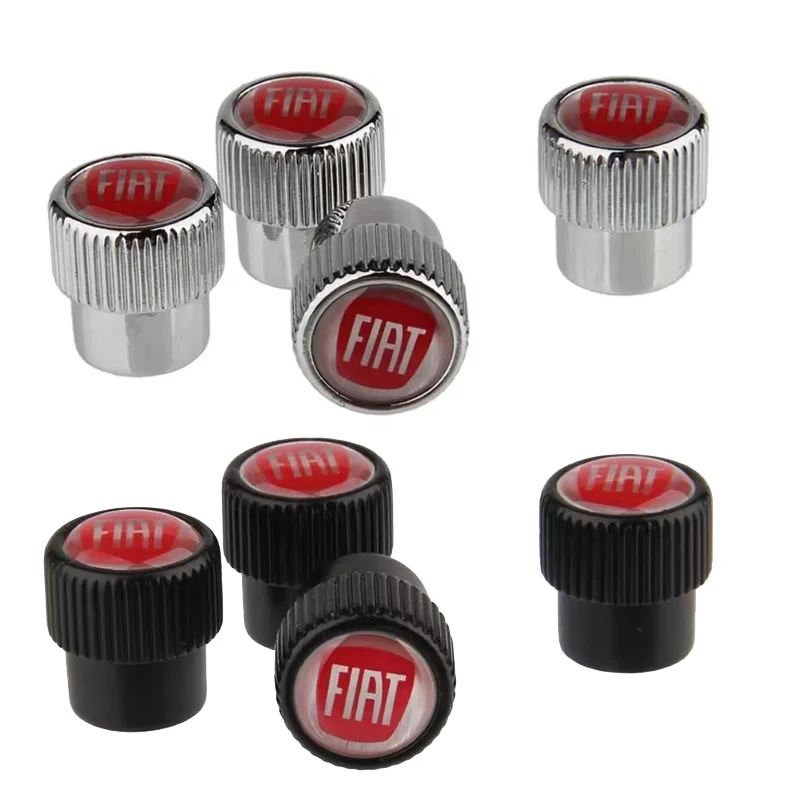 Tapas de Válvula para Neumáticos de Coche, Accesorios para Fiat Tipo, Ducato, Coupé, Bravo, Brava, Freemont, Panda, Doblo, Fiorino, 124, 500, Croma