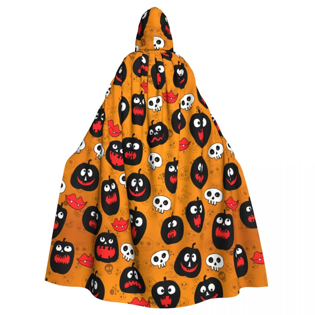 

Adult Vampire Cape Hooded Robe Halloween Pumpkin The Day Of The Dead Halloween Cloak Full Length Cosplay