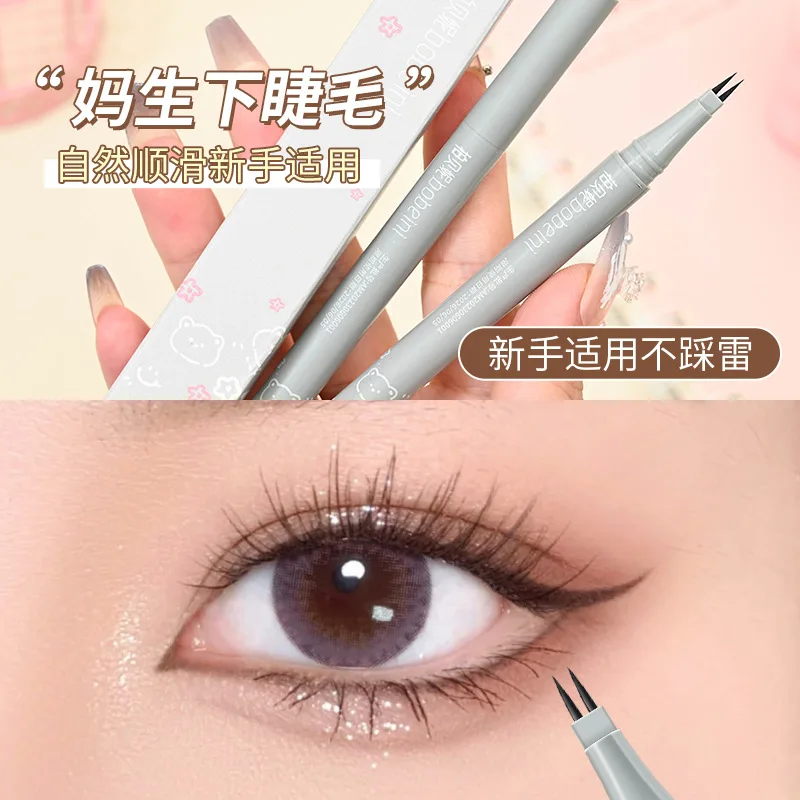 Eyeliner Liquid Pen Waterproof Durable Fine Tip Smooth Mascara Liquid Pen Portable Quick Drying Anti Sweat Eye Makeup Pen