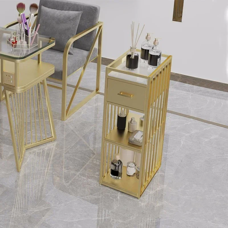2026 Beauty Products Stainless Steel Salon Trolley Beauty Carts For Nail Equipment Tools Storage Hair Trolley