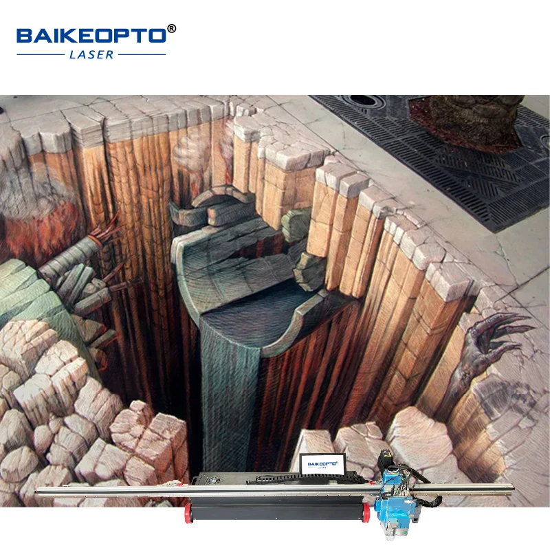 High Accuracy 11520dpi Partition Printing 3D Smart UV Inkjet Ground Floor Printer Wallpaper Painting Printing Machine