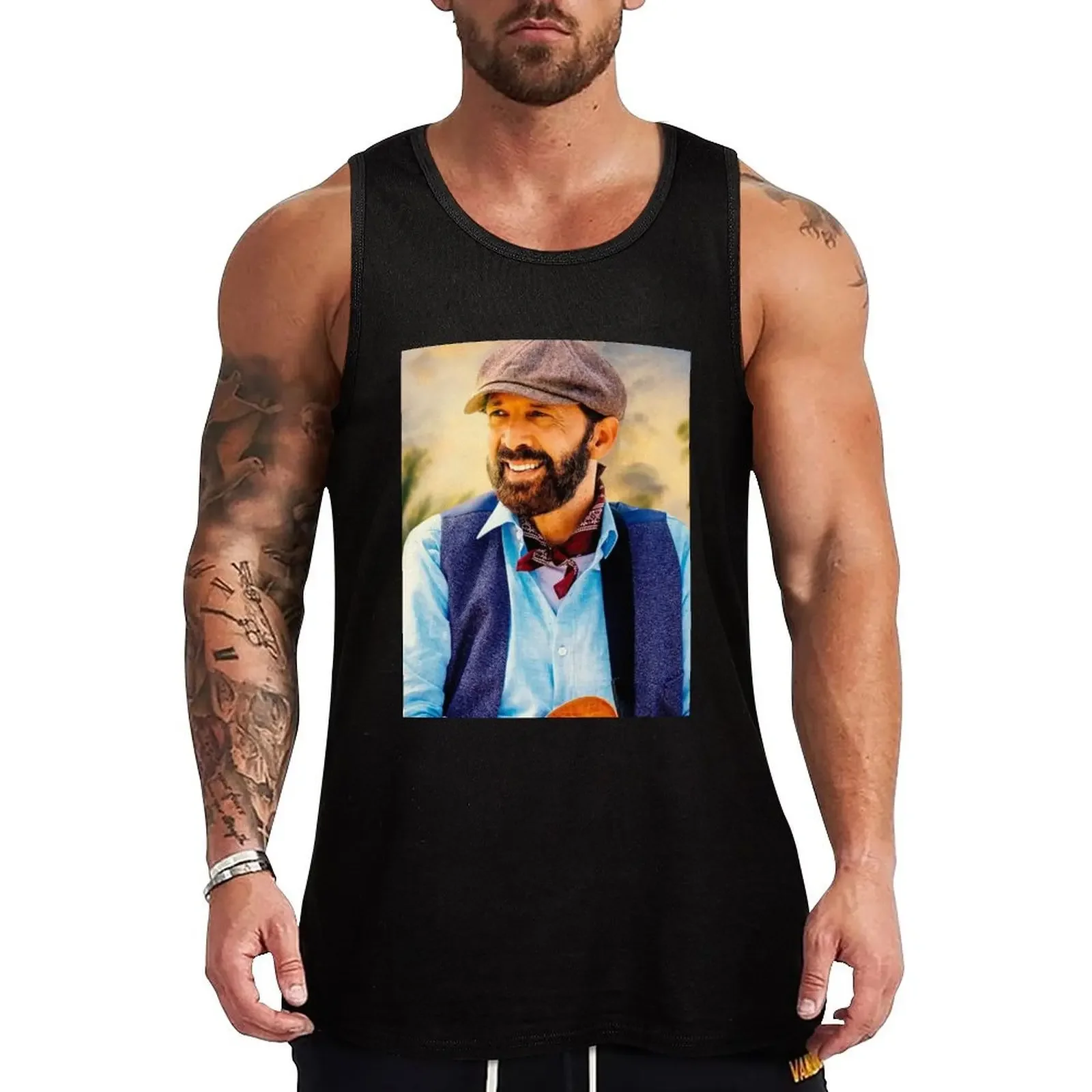 Poster Juan Luis Guerra singer Tshirt Juan Luis Guerra Tank Top T-shirt for fitness summer Sportswear for men