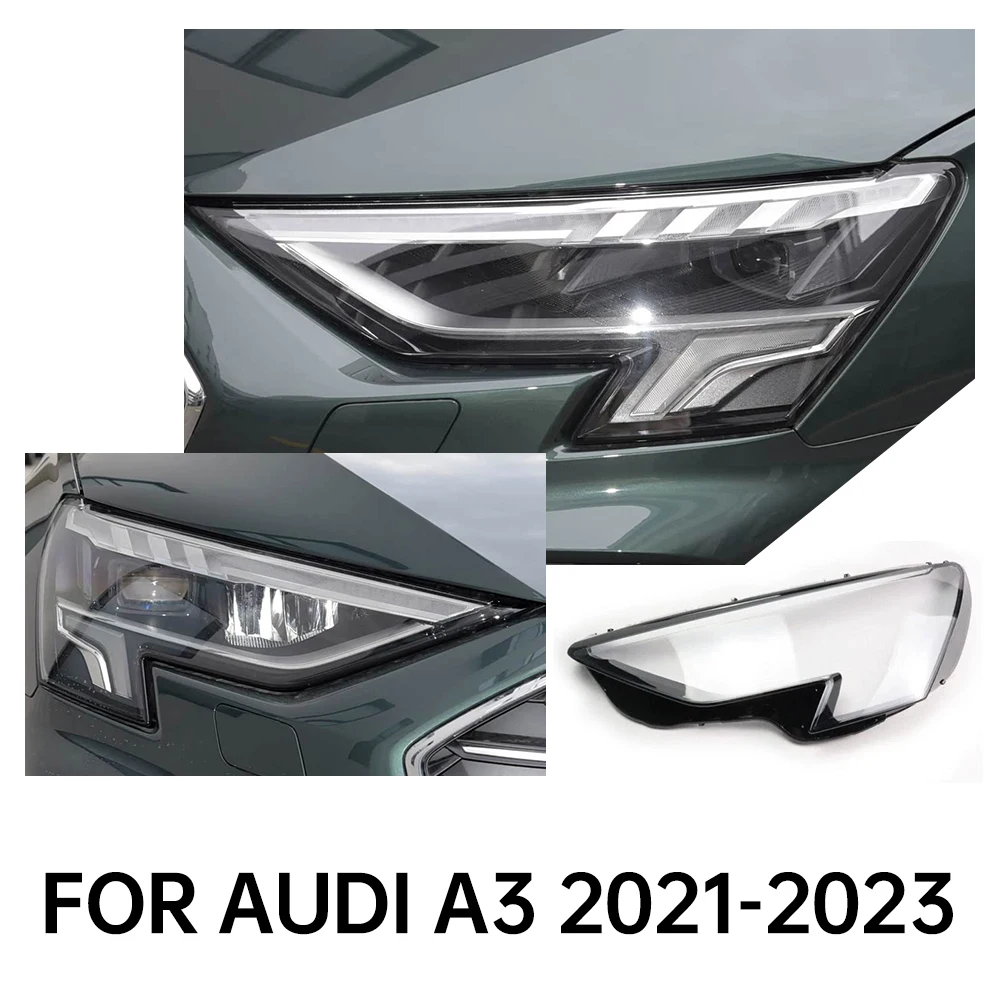 

AUDI A3 крышка фары для S3 RS3 2021 2022 2023, сменная линза для автомобильных фар, корпус фары, стекло