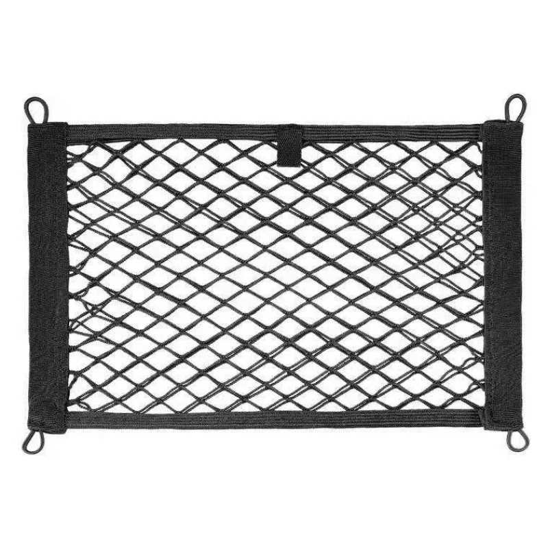 

Car Storage Net Bag with Screws Auto Mesh Net Holder Back Rear Trunk Boat Cargo Pocket Organizer Elastic String Net Framed Mesh