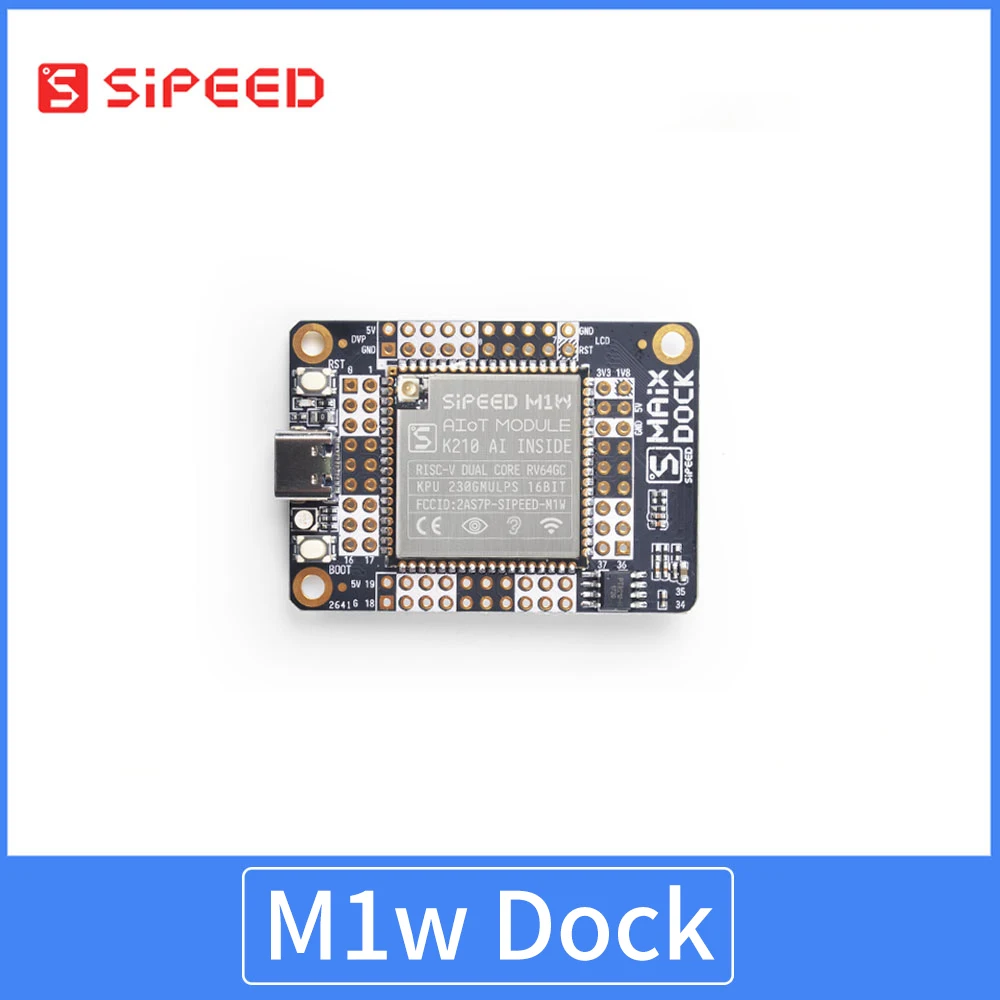 Sipeed Maix Dock Kit K210 AI + loT مع كاميرا GC0328 وشاشة 2.4 بوصة esp8285