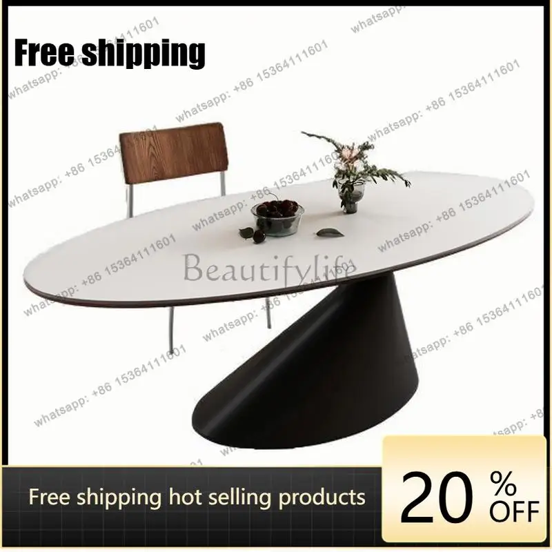 Factory Direct Oval Luxury Modern Dining Table Living Room Party Modern Dining Table Kitchen Nordic