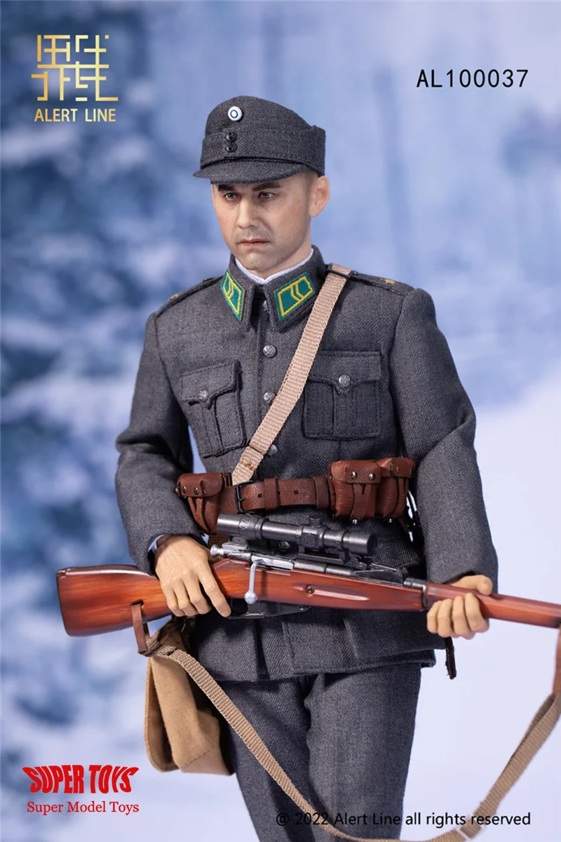 Auf Lager Warn linie al100037 1/6 wwii finnische Armee Soldat Modell 12 ''männliche Action figur Körper puppe Waffe komplettes Set Modell Spielzeug